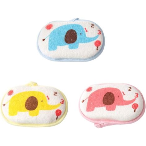 Pack de 3 éponges de douche douces pour bébé