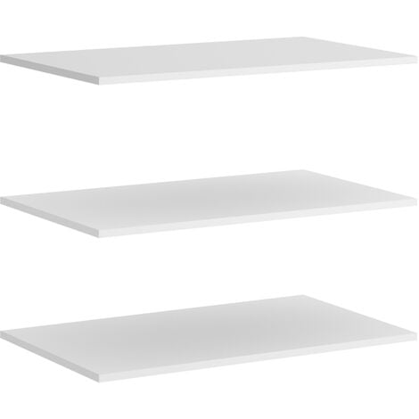 Pack de 3 estantes para interior de armario Blanco 72x50 cm