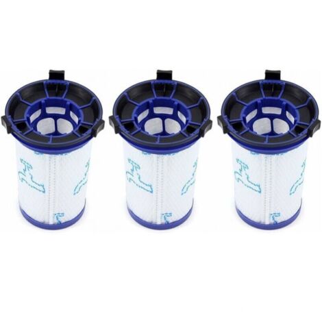 Pack de 3 filtros de recambio para aspiradora inalámbrica Rowenta Air Force 360 / X-Pert Essential 260 RH9037 RH9038 RH9039 RH9051 RH9057 RH9079 RH9081 RH9086 (alternativa a ZR009001)