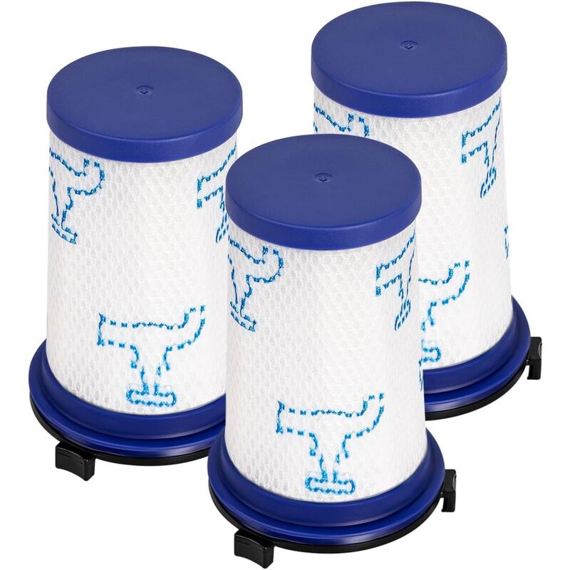 Pack de 3 filtros HEPA para aspiradora Force 360 RH9037 RH9038 RH9039 RH9051WO RH9057WO RH9086WO ZR009001