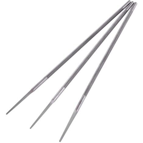 Pack de 3 Limes rondes,affuteuse de chaine tronconneuse,affute chaine tronconneuse(4mm)