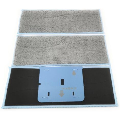 Pack de 3 Lingettes Microfibres Compatibles iRobot Braava M6, Lavables 60°C, Pour Nettoyage Sol