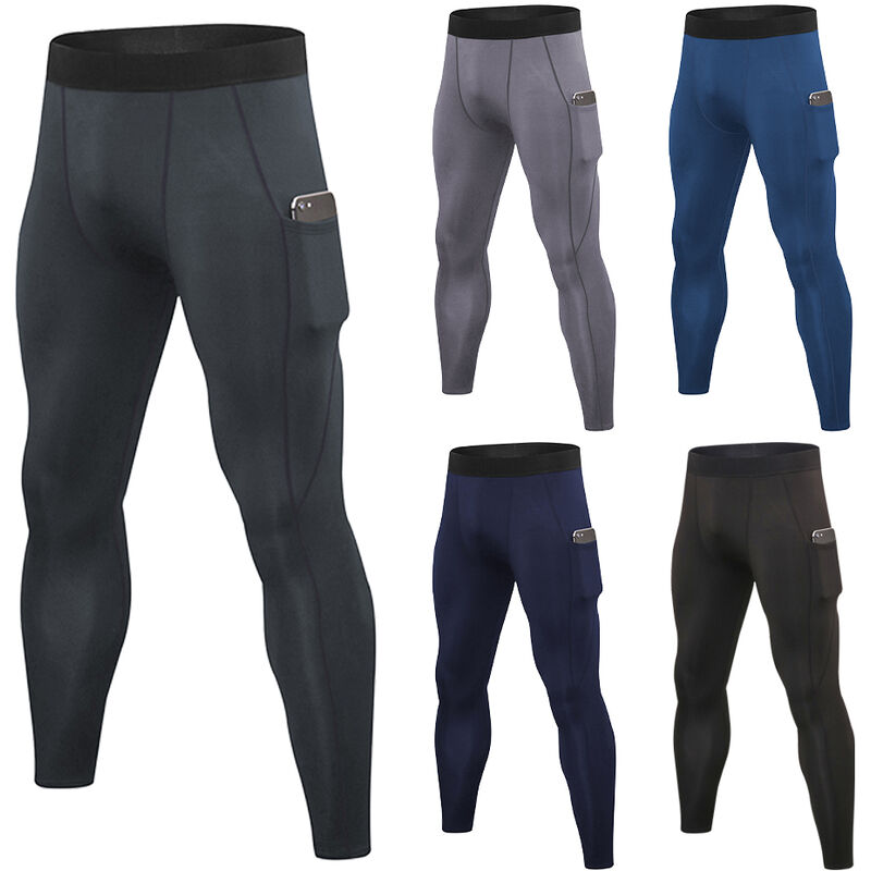 

Pack de 3 mallas para hombre, mallas para correr, gimnasio, fitness, pantalones para correr, bolsillo, entrenamiento, entrenamiento, pantalones