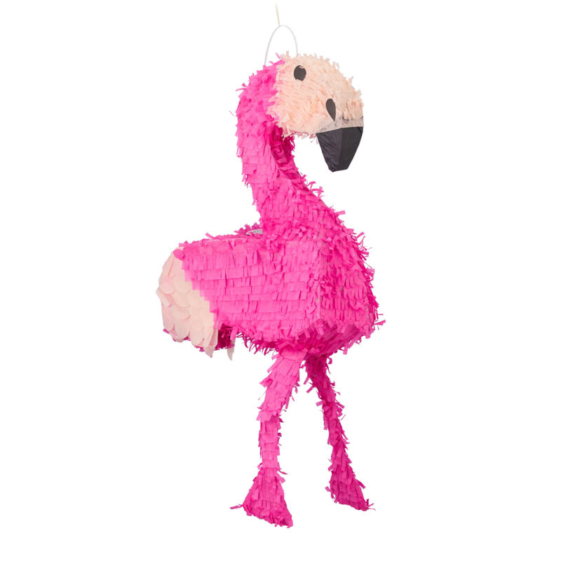 

Pack de 3 Piñatas Infantiles de Flamenco XXL, Papel, Rosa, 80 x 40 x 14 cm
