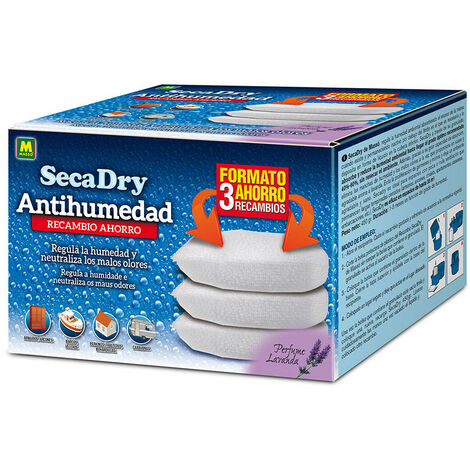 Pack De 3 Recharges Secadry Anti-humidité 231484 Masso