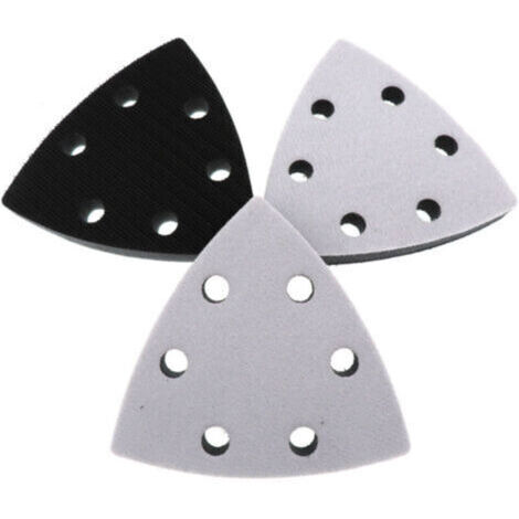 Pack de 3 Tamons triangulaires de remplacement, 90 x 90 x 90 mm avec 6 trous