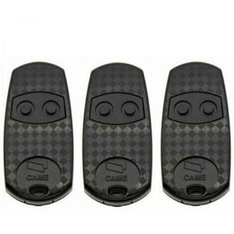 Pack de 3 télécommandes CAME TOP432EV 433,92 MHz – 2 boutons – Compatible avec récepteurs CAME – Dimensions 68 x 12 x 32 mm