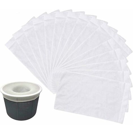 Pack de 30 chaussettes de skimmer de piscine, Pack Savers Pool and Spa Perfect pour filtres, paniers et skimmers