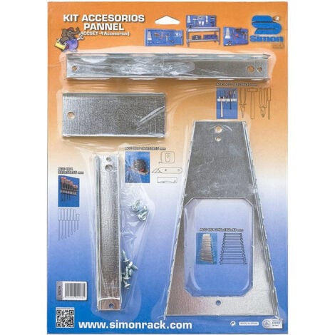 SIMONRACK Pack de 4 accesorios para panel de taller ACC010 Simon Rack