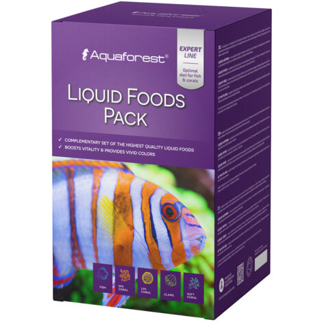 Pack de 4 aliments liquides Aquaforest de 250 ml