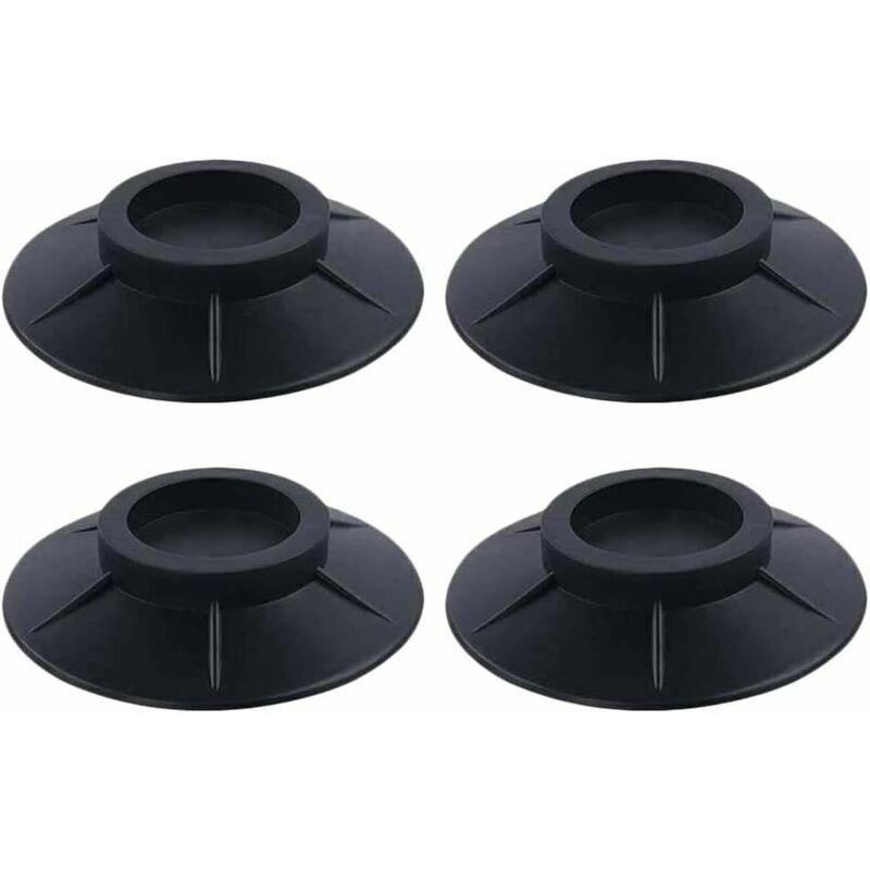 Pack de 4 amortisseurs de vibrations antidérapants, amortisseurs de vibrations en caoutchouc, amortisseurs de vibrations universels pour lave-linge