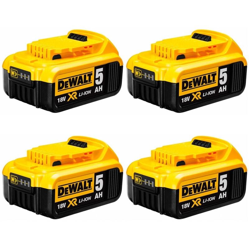 Dewalt - Pack de 4 batteries DCB184P4 (18V - 5,0 Ah)