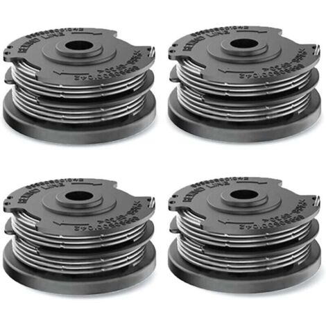 Pack de 4 bobinas de hilo para cortacésped Bosch, bobina de repuesto de hilo de nailon para cortacésped Bosch F016800351 ART 24, 27, 30 y ART 30-36 LI (6,1 mx Ø 1,65 mm)