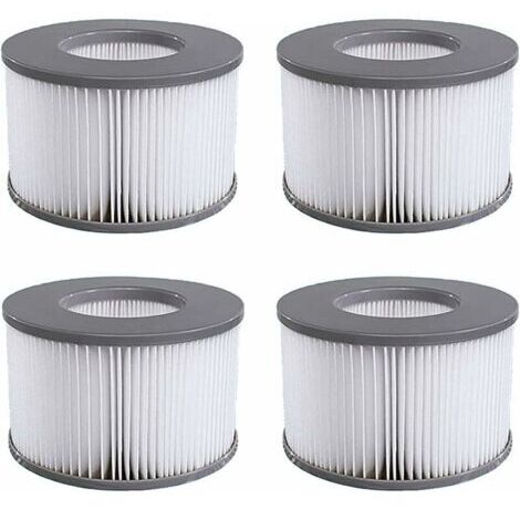 Pack de 4 cartouches filtrantes de remplacement pour piscine gonflable Mspa, jacuzzi