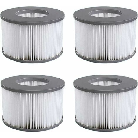 Pack de 4 cartouches filtrantes de remplacement pour piscine gonflable Mspa, jacuzzi - RWCartouche de filtre de piscine