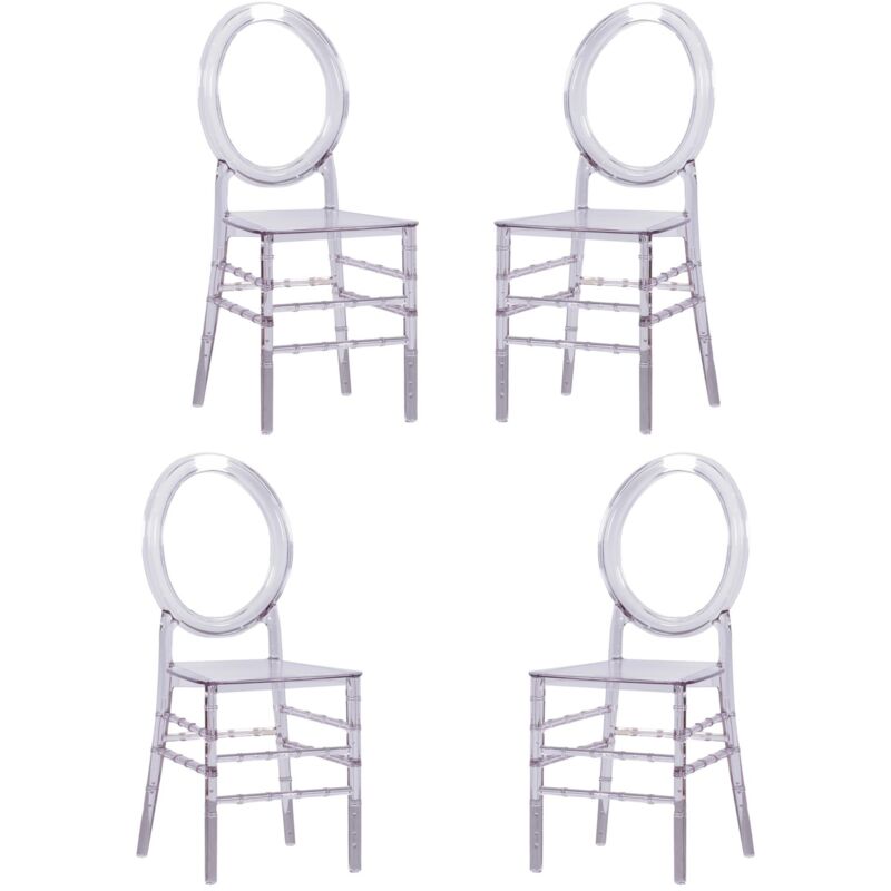 Nest Dream - Pack de 4 chaises - Ghost - Transparent