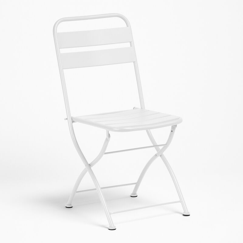 Sklum - Pack de 4 chaises de jardin pliantes Janti Blanc