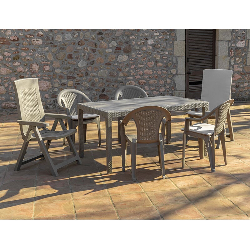 

Pack de 4 Cojines Cuadrados reversibles - crudo con círculos negros