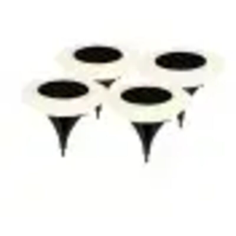 Pack de 4 estacas solares LED Ivato 3000K IP44 para exteriores