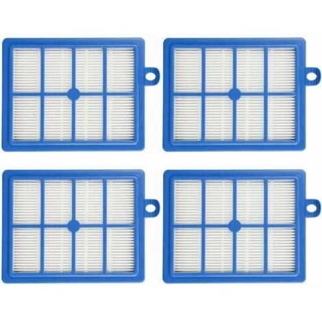 Pack de 4 filtres HEPA13 pièces détachées filtres de rechange pour aspirateur Philips FC8038, AEG, Electrolux, Tornado, Volta