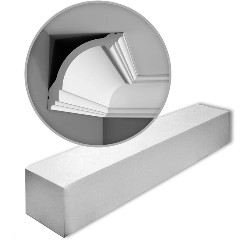 1 carton complet 2 Corniches Moulures Cimaises 4 m Orac Decor CB512N basixx
