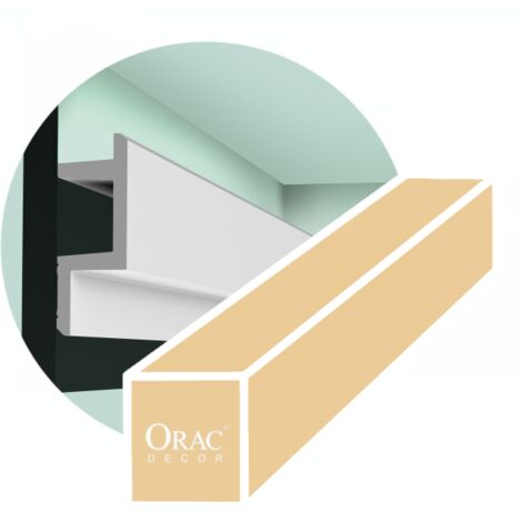 Pack de 4 mètres Profil moderne pour éclairage LED C383 - 200x14x5 -