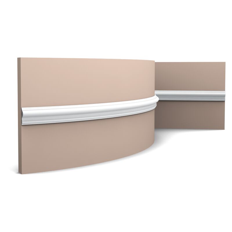 Pack de 4 mètres de Cimaise flexible PX201F - 200 x 2,5 x 0,8 cm - Cimaise Orac Décor - l 200 x h 2,5 x l 0,9 cm Orac decor