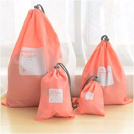Pack de 4 Organisateurs de Valise Étanches pour Chaussures, Sous-Vêtements etc