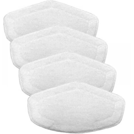 Pack de 4 paños para Polti Vaporetto SV440, mopa de recambio lavable para SV440, SV450, Smart 100 T