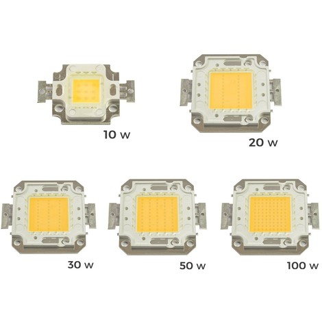 Pack de 4 Placa LED de sustitución para focos luz BLANCA CALIDA 3000k vario WATT