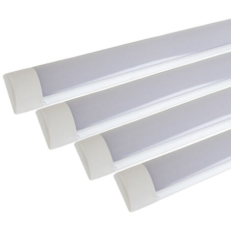 Pack de  4 - Réglette LED 90cm 24W - Blanc Chaud  - SILUMEN