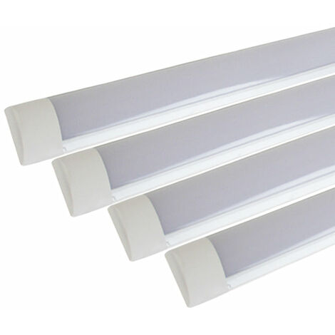 Pack de  4 - Réglette LED 90cm 24W - Blanc Neutre  - SILUMEN