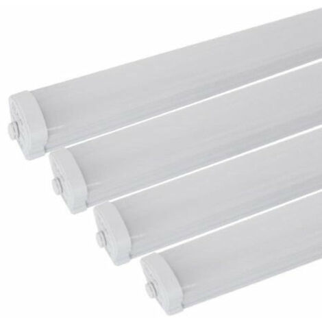 Pack de  4 - Réglette LED étanche 120cm 36W IP65 - Blanc Froid 6000K - 8000K - SILAMP