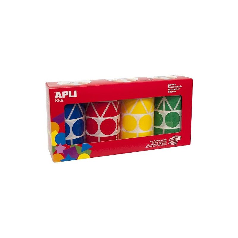 

Pack de 4 Rollo de gomets XL 5428 uds Multicolor