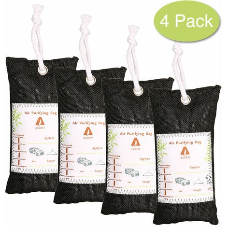 Pack de 4 sacs en bambou purificateur d'air Audew Jmax