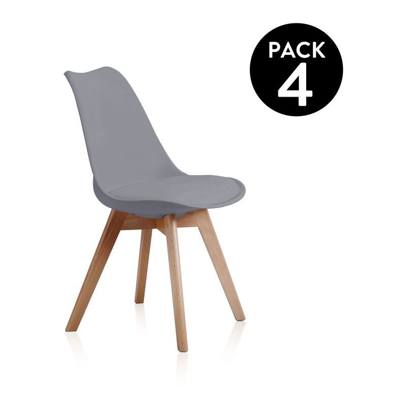 

Abecedario - Pack 4 sillas BistroGris