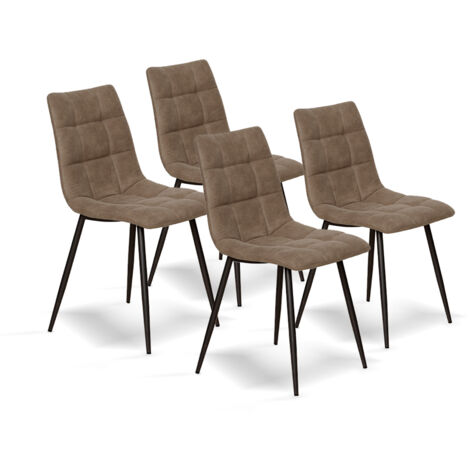 Pack de 4 sillas de comedor estilo Industrial Modelo Ivy