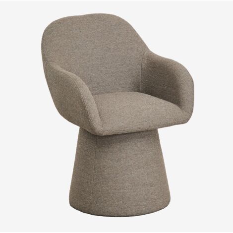 Pack de 4 sillas de comedor giratoria con reposabrazos tapizadas Erica SKLUM             
