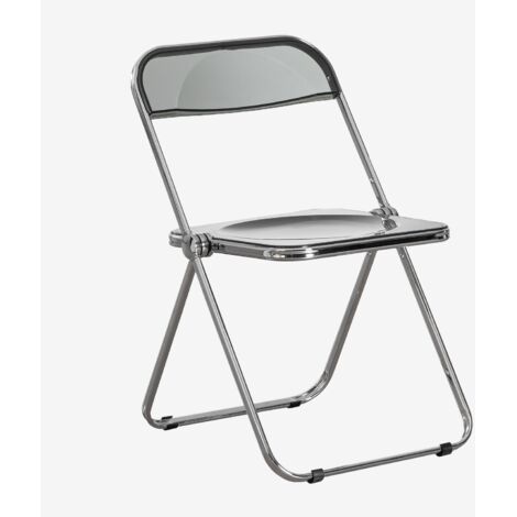 Pack de 4 sillas de comedor plegables Kepko SKLUM Gris Ahumado