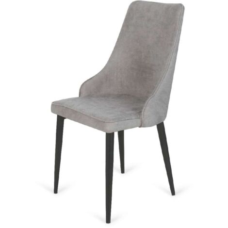 Pack de 4 sillas Imperial acabado gris claro, 94 cm (alto) 48 cm (ancho) 57 cm (fondo)