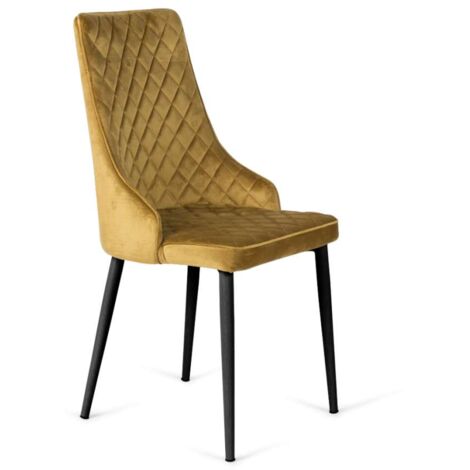 Pack de 4 sillas Imperial velvet dorado. 94 cm (alto) 48 cm (ancho) 57 cm (fondo)