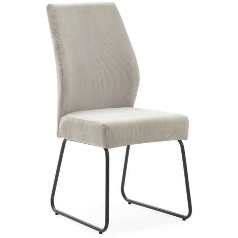 Pack de 4 sillas modelo Alicia tapizado textil piedra, 97cm(alto) 45cm(ancho) 62cm(largo)