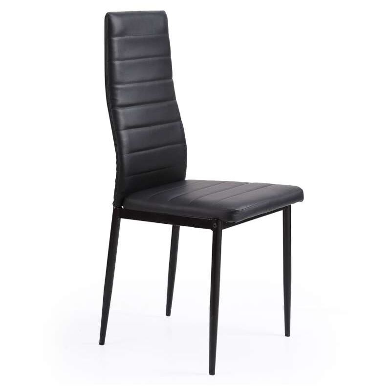 

Pack de 4 sillas Niza para Salon o Cocina, tres colores a elegir 103 cm(alto)45 cm(ancho)51 cm(largo) Color SIMIL PIEL NEGRO