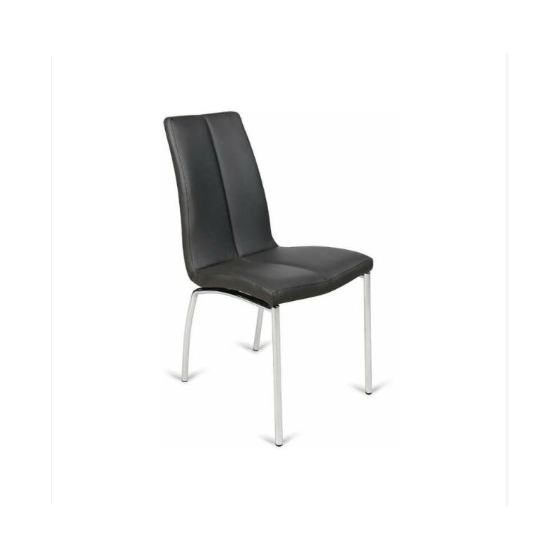 

Pack de 4 sillas Río en blanco o gris oscuro. 91 cm (alto) 40 cm (ancho) 60 cm (fondo) Color Gris