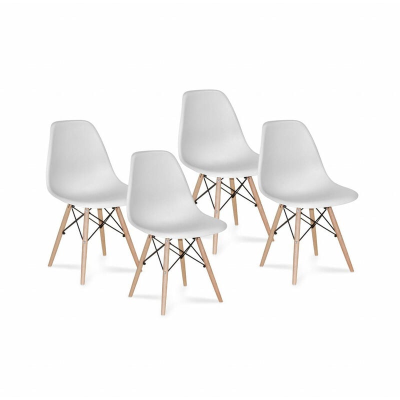 

Pack 4 Sillas Tower Wood Blanc Ancho: 46.5 Cm X Largo: 50.5 Cm X Alto: 81 Cm