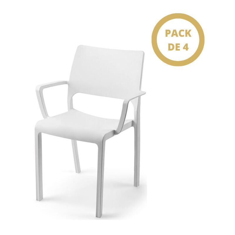 

Pack de 4 sillones Portland Blancos