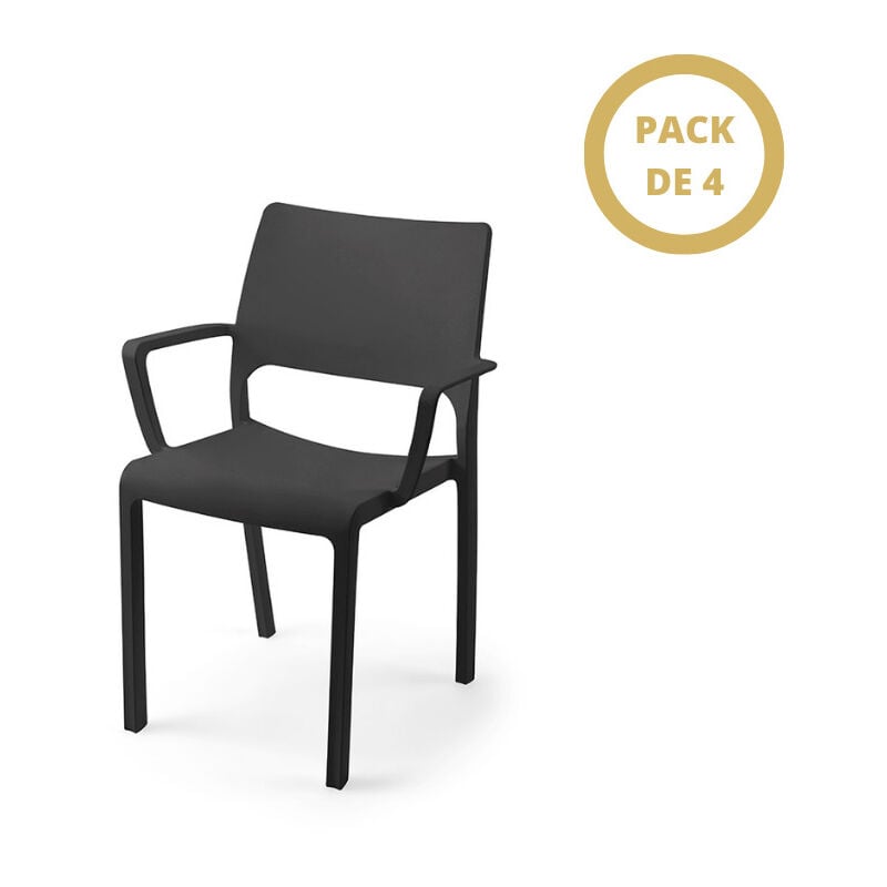 

Pack de 4 sillones Portland Antracita