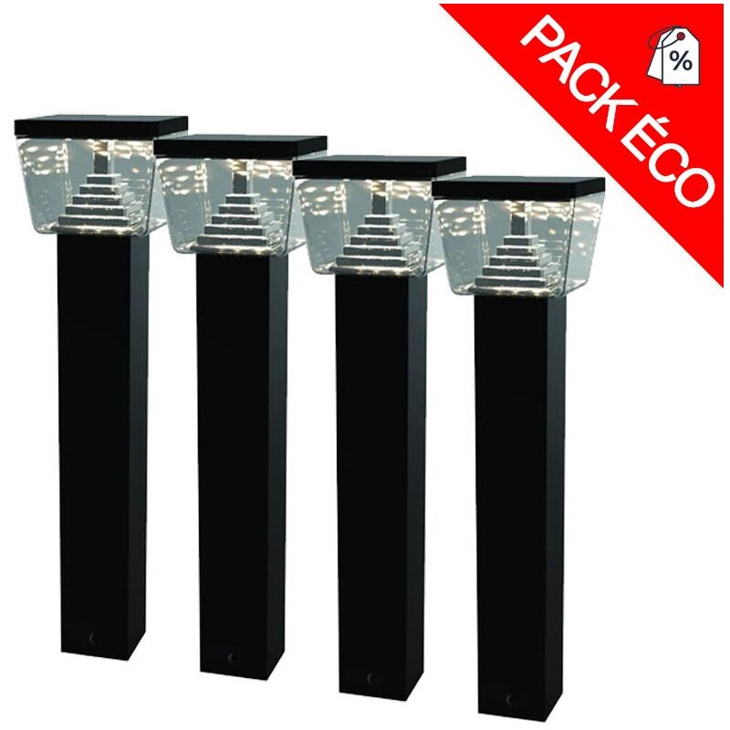 Pack de 4 bornes Liberty 32 LED SMD 9W H59cm Lumihome®