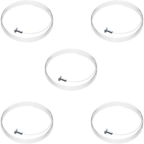 Pack de 5 fils perlon transparents + solid slider 2 mm - Accessoire Cimaise Artiteq 100 cm