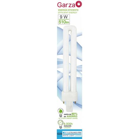 Pack de 5 - Garza Lighting - Bombilla Biax Luz Cálida 2 PIN 9W 510 Lúmenes 40K